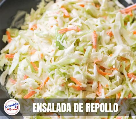 ️ Receta → 《ensalada De Repollo》 Puertorriqueña ※【2024】↑↑