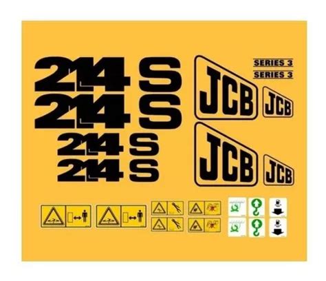 Kit Adesivos Compatível Retroescavadeira Jcb 214s R427 Cor PADRÃO