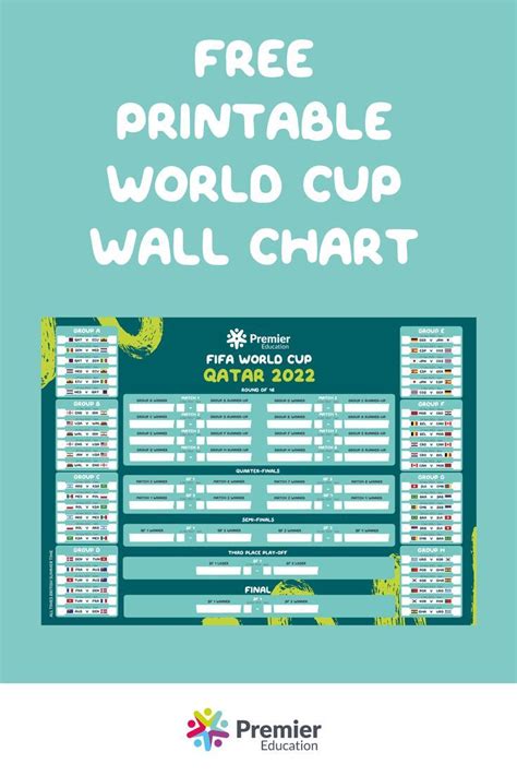 Free Printable World Cup Wall Chart in 2022 | World cup, Teaching young ...