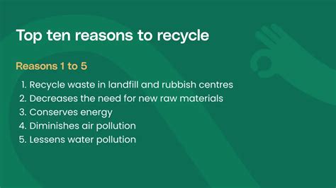 Why Should We Recycle Top Ten Reasons To Recycle Ridly