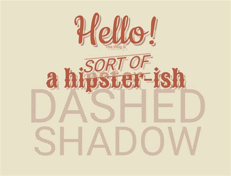 Dashed Text Shadow Using CSS — CodeHim