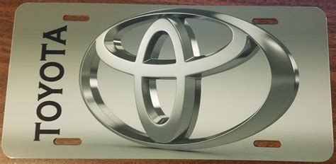 TOYOTA LOGO Custom License Plate CAR Emblem Version 1 Etsy