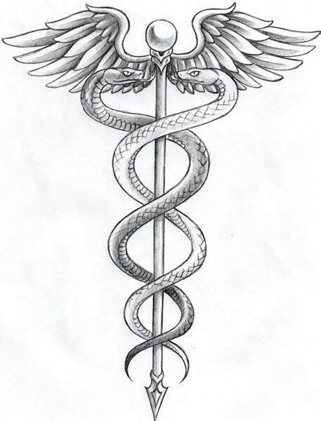 The Asclepius Wand Or Rod A Symbol Of The Greek God Of Healing