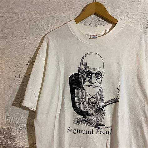 Vintage Vintage 90s Sigmund Freud Caricature T Shirt Grailed