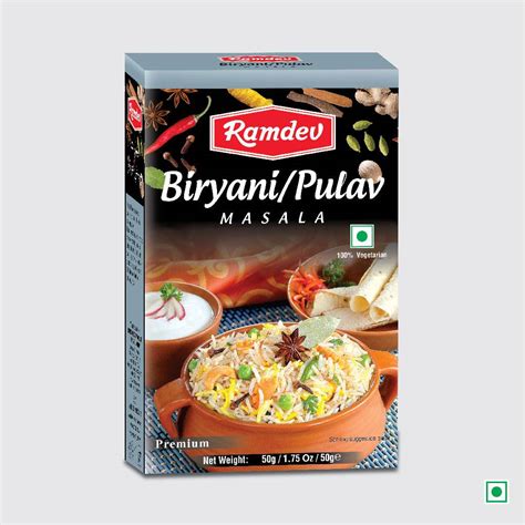 Buy Biryani Masala Pulav Masala G Pack Ramde Masala