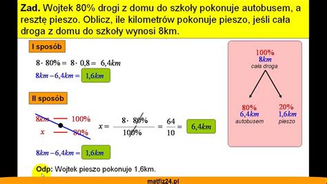 Obliczanie Procentu Z Liczby Zadanie Matfiz24 Pl YouTube