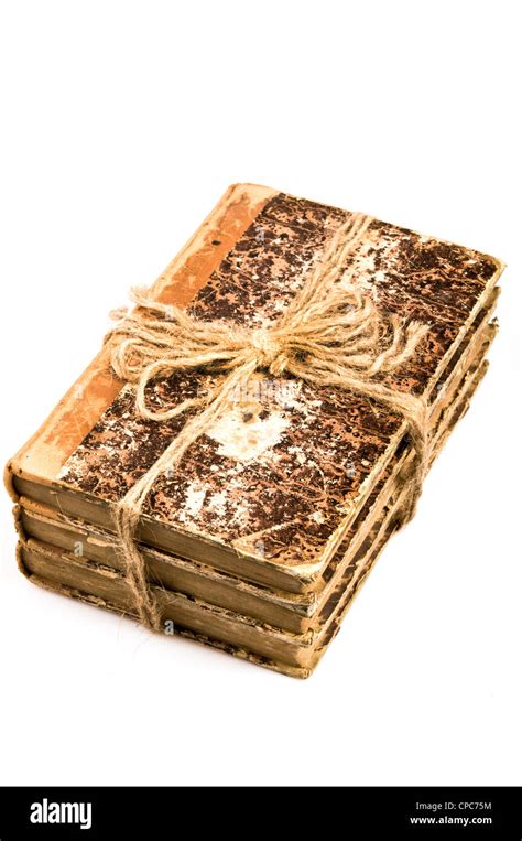 Three Old Books Stacked Stock Photo Alamy