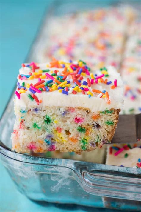 Funfetti Cake Made In 9x13 Inch Pan Fluffy And Moist