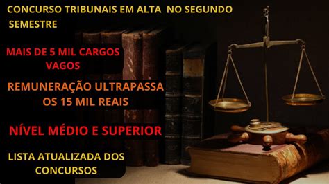 Concursos Tribunaismais Mil Cargos Vagosremunera O Ultrapassa