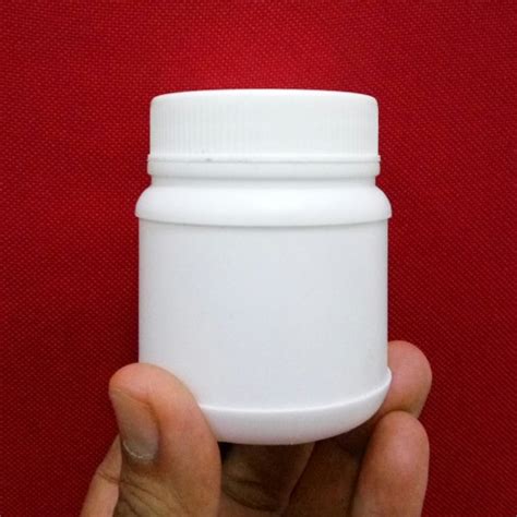 Jual Botol Plastik HDPE Tutup Datar Tablet Obat 150ml Putih Doff