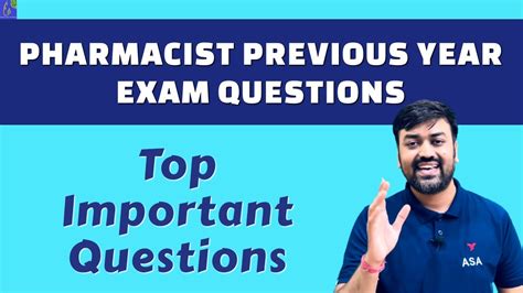 Pharmacist Exam Preparation PHARMACIST PREVIOUS YEAR EXAM QUESTIONS