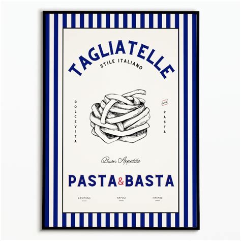 Pasta Poster - Etsy