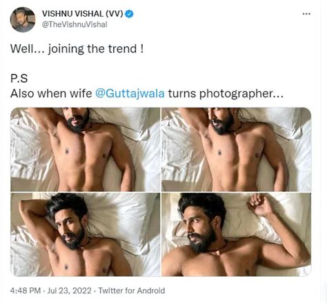 Vishnu Vishal Poses Naked After Ranveer Singh Says Well Joining