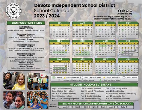 2024 Desoto County School Calendar Cathe Damaris