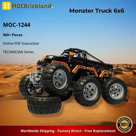 Monster Truck Technician Moc With Pieces Moc Brick Land