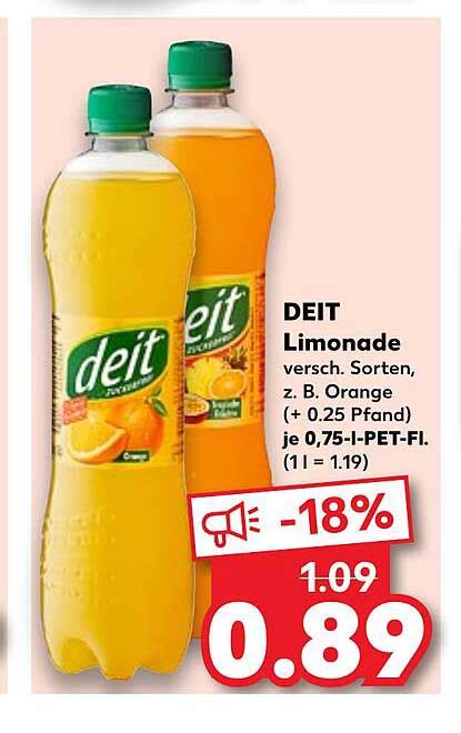 Deit Limonade Angebot Bei Kaufland Prospekte De