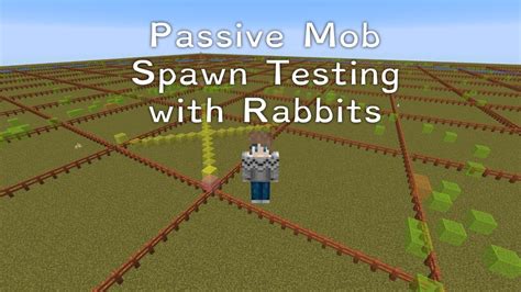 Passive Mob Spawn Testing With Rabbits Minecraft Java 1 15 1 Youtube