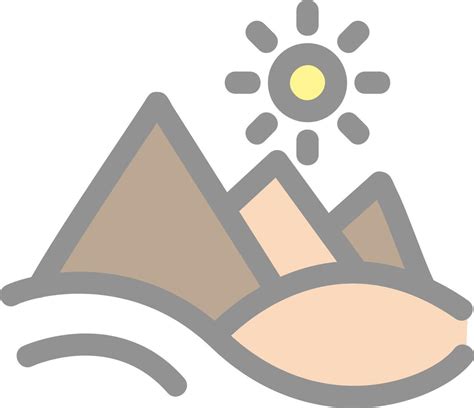 Pyramid Landscape Glyph Icon Vector Art At Vecteezy