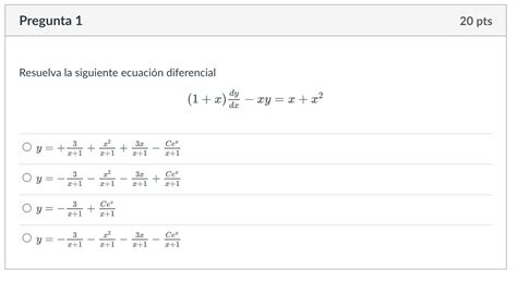 Solved Resuelva La Siguiente Ecuaci N Diferencial Chegg