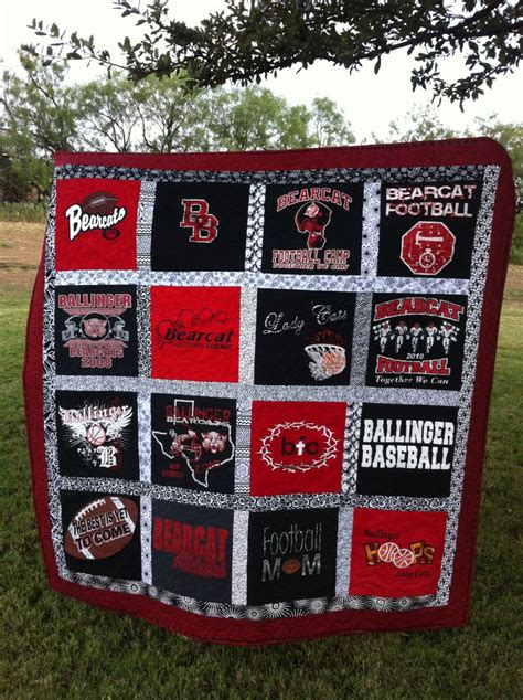 T Shirt Quilt Custom Made Memory Quilt Made From T Shirts By