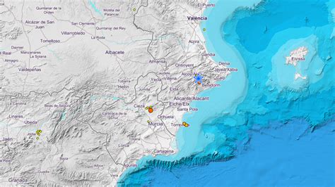 Un Terremoto De Grados Sacude El Norte De Alicante Y El Sur De Valencia