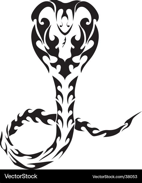 Snake Tribal Tattoo Royalty Free Vector Image Vectorstock