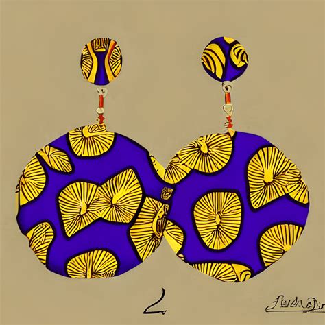 Ankara African Inspired Fabric Earrings 8k · Creative Fabrica