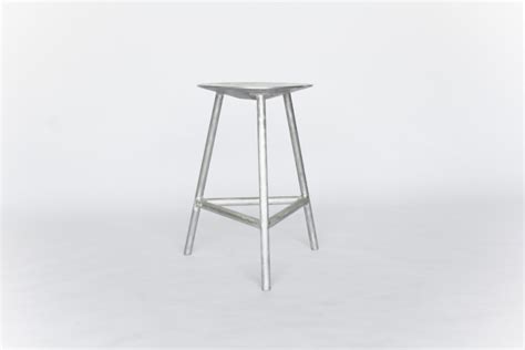 Spade Bar Stool Aluminium Toogood St Vincents