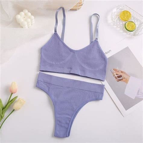 FINETOO ensemble de sous vêtements pour femmes soutien gorge sans couture débardeur Lingerie
