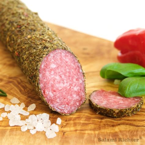 Wildkräuter Salami ummantelt Salami Richter