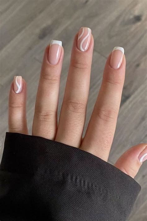 French Tip Acrylic Nails Short Square Acrylic Nails Acrylic Nails