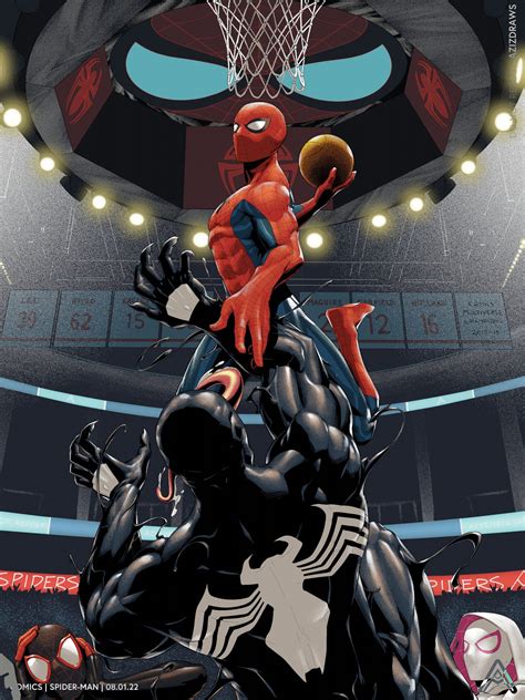 Spider-Man Dunks on Venom, Aziz Mbye in 2023 | Spiderman, Cool anime ...