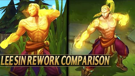 Lee Sin Rework Asu Skins Comparison Preview League Of Legends Youtube