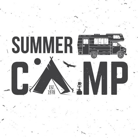 Premium Vector Summer Camp Vector Illustration Concept For Shirt Or