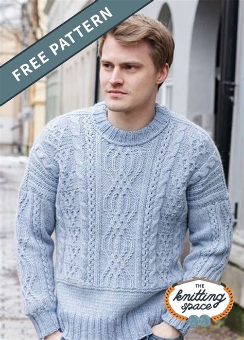 Crisp Air Knitted Men S Sweater FREE Knitting Pattern Men Sweaters