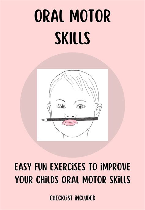 Oral Motor Exercises Including Checklist Etsy