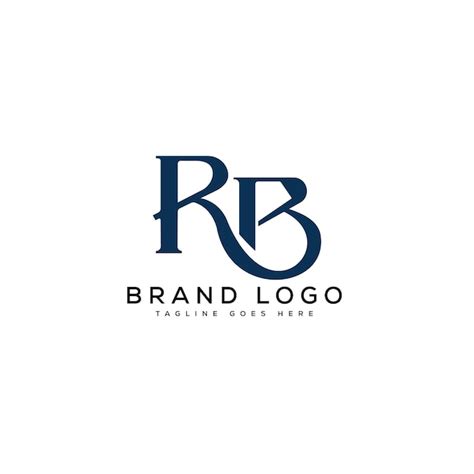 Logotipos Vectoriales Creativos Con La Letra Rb Vector Premium