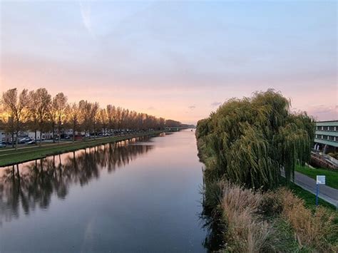 Premium Photo | Beautiful sunset in almere