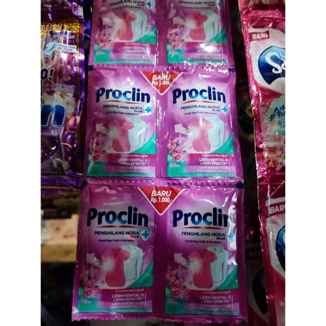 Jual Proclin Penghilang Noda Proclin Warna Renceng 24 Sachet Shopee