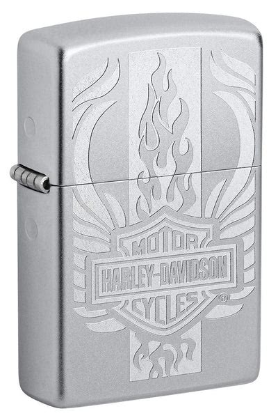 Zippo Lighter Harley Davidson Chrome Red Hill Cutlery