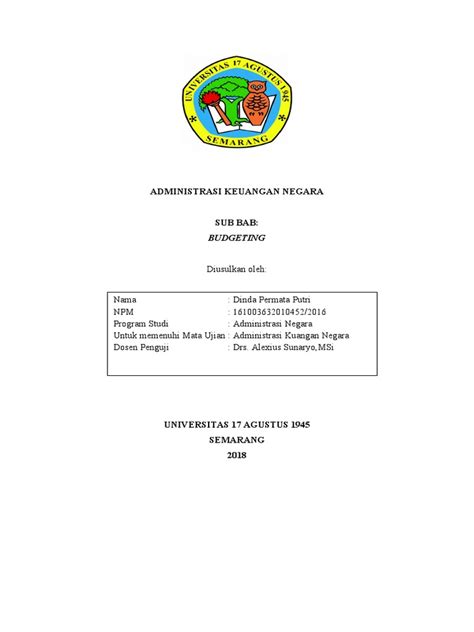 Administrasi Keuangan Negara Pdf