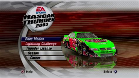 Nascar Thunder 2003 Lightning Challenges Youtube