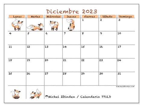 Calendario De Navidad Para Imprimir Diciembre 2023