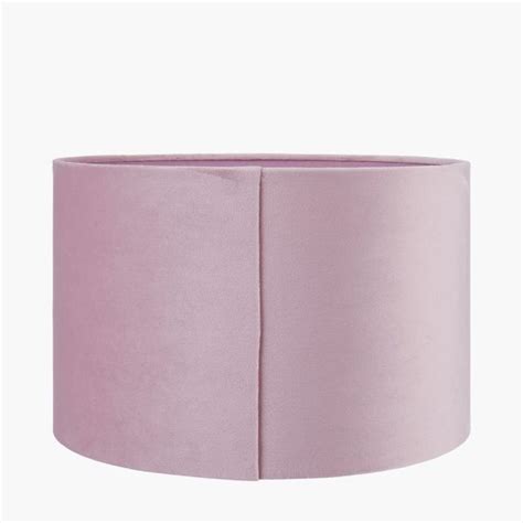 Rene 30cm Blush Velvet Cylinder Shade Zurleys