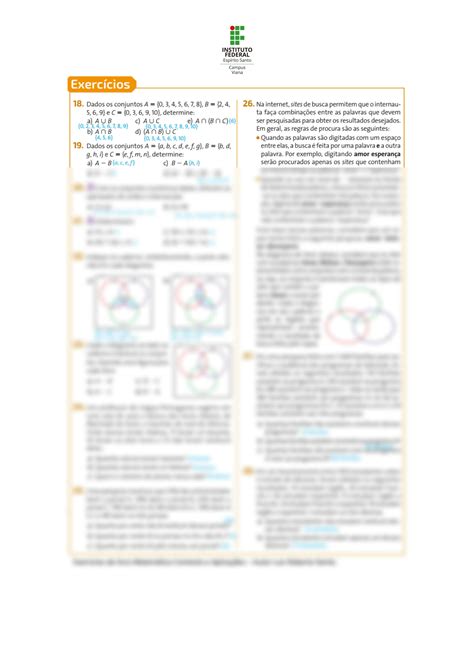 SOLUTION Lista De Exercicios No Es Conjuntos Matematica Studypool