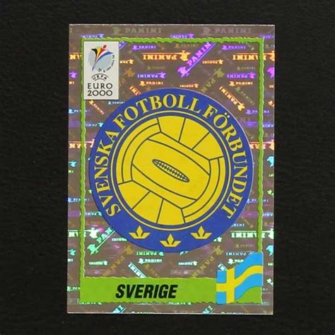 Euro Nr Panini Sticker Wappen Sverige Sticker Worldwide