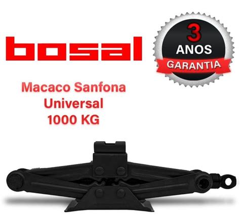 Macaco Sanfona Mec Nico Preto Kg Opala Bosal Original