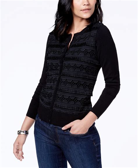 Charter Club Fringe Trim Cardigan Created For Macys Macys