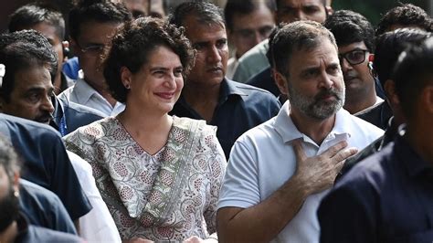 All Is Not Well Between Priyanka Rahul Gandhi Congress Rubbishes Bjp