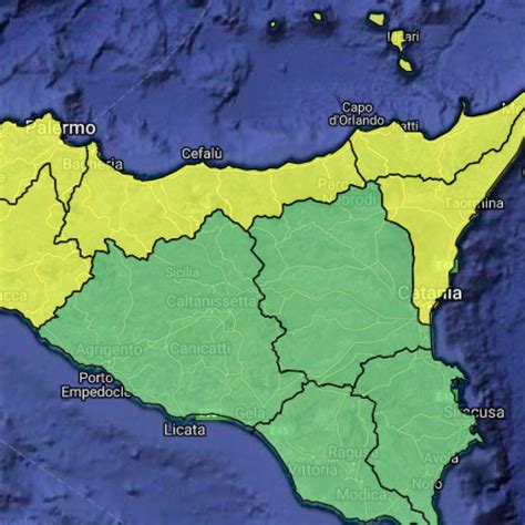 Maltempo Allerta Gialla In Sicilia Previsti Venti Forti E Piogge